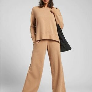 Athleta Balance Lounge Set | Tuscan Gold Multi Nep Speckled | Size L / LP